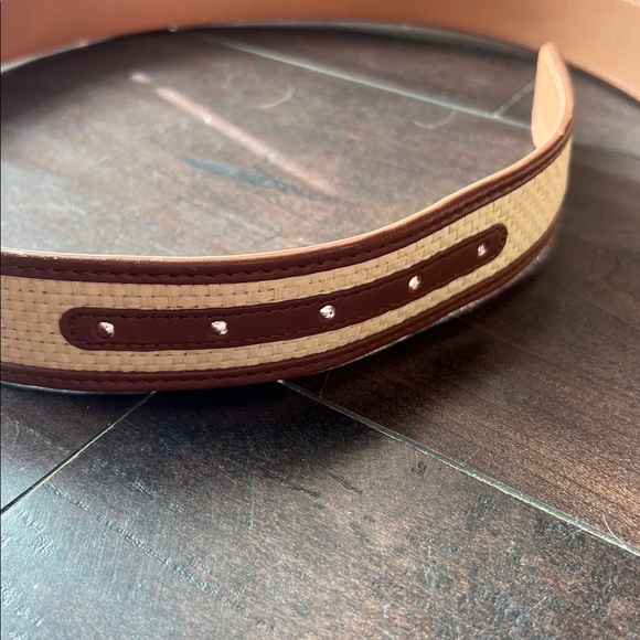 ZIMMERMANN Raffia Woven Belt w Gold Hardware Resort S/M - Picture 6 of 6